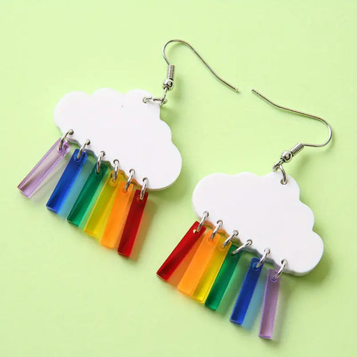 Rainbow Through Clouds Earrings