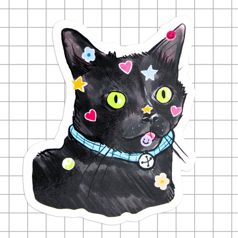 Sticky Cat Vinyl Sticker - Art Department LLC
