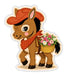 Cute Cowboy Pony Sticker - Art Department LLC