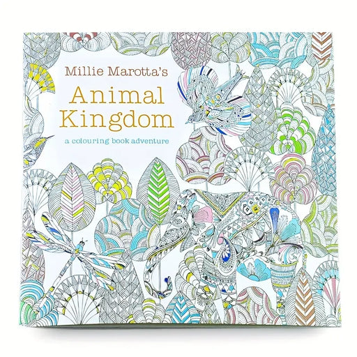Miniature pocket-sized coloring book for adults