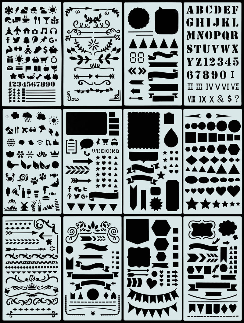 Essentials Dotted Journal Stencil Set - Art Department LLC