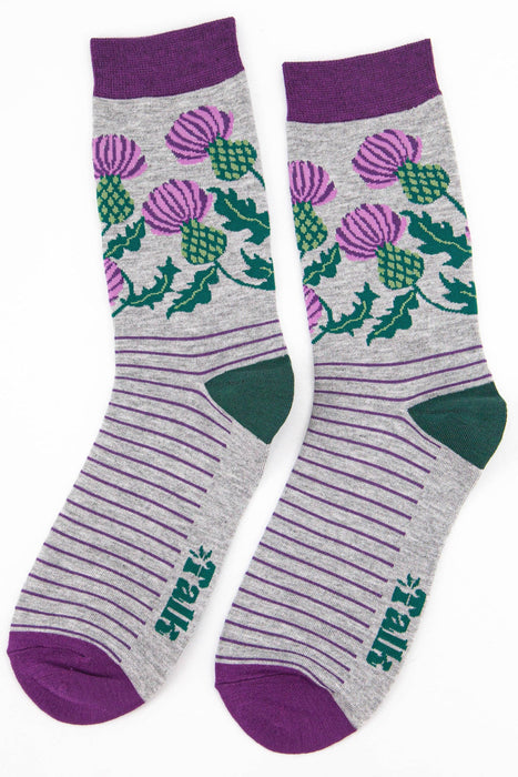 Scottish Thistle  Bamboo Socks