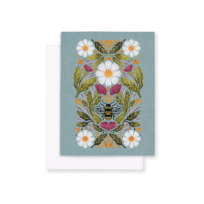 Honeybee Tea Notecards - Art Department LLC