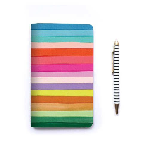 Sofia Stripe Handmade Notebook - Art Department LLC