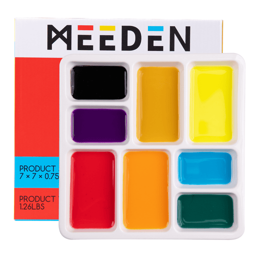 8 - Well Ceramic Paint Palette - Art Department LLC