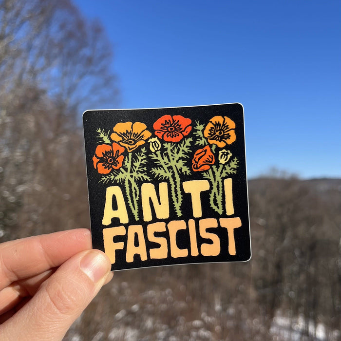 Anti Fascist Sticker | social justice matte vinyl