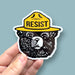 Smokey Says Resist sticker - Art Department LLC