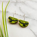 Citron Raven Hoop Earrings - Art Department LLC