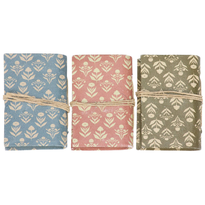 Fall Folk Floral Mini Notebook Set - Art Department LLC