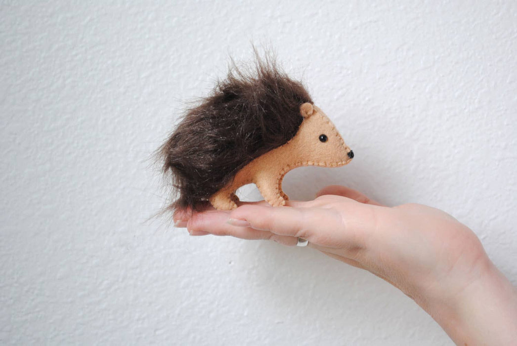 Hedgehog DIY Stuffed Animal Sewing Kit - Art Department LLC