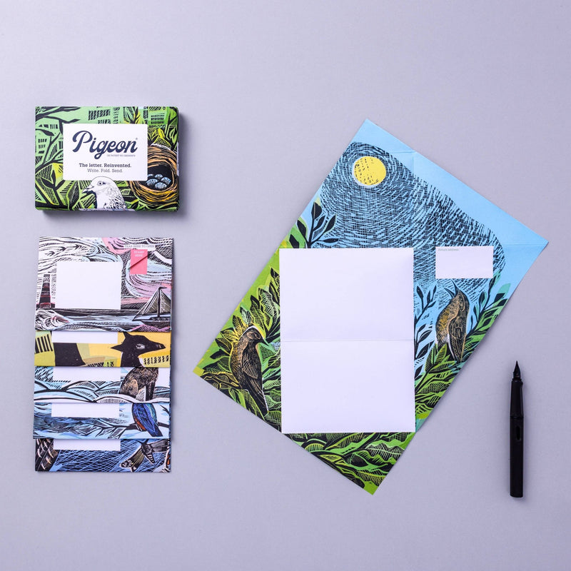 Wonderfully Wild Pigeon, Nature-inspired Folding Letters, Set of 6 - Art Department LLC