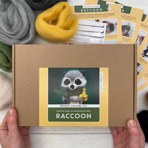 Raccoon Needle Felting Kit