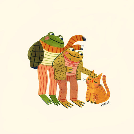 Frog + Toad + Cat Print