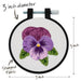 Embroidery Kit - Pretty Pansy - Art Department LLC