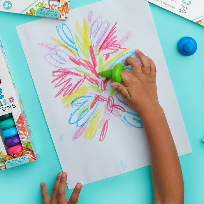 IHeartArt Jr 12 Finger Crayons - Art Department LLC
