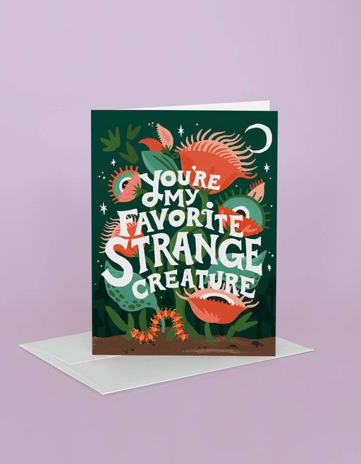 Strange Creature Greeting Card - Art Department LLC