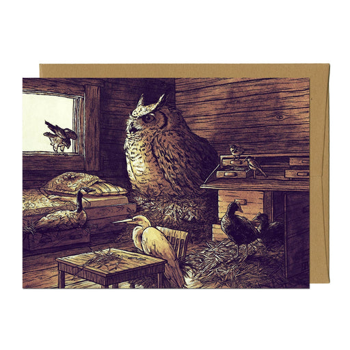 Cabin Roost Greeting Card