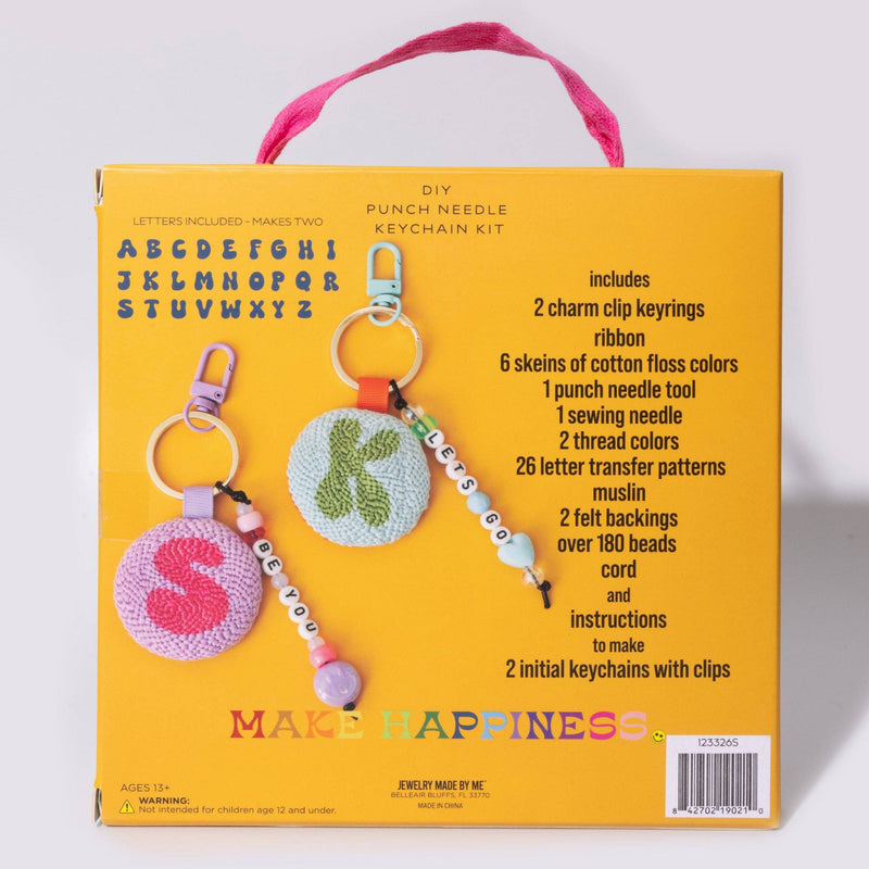 Monogram Punch Needle Keychain Kit