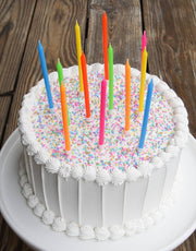 Neon Rainbow Gradient 12 Candle Set - Art Department LLC