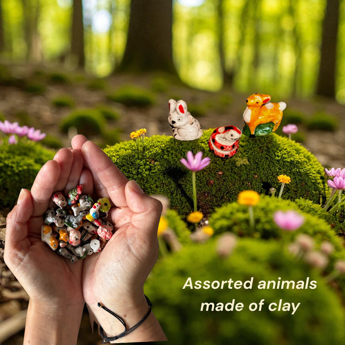 Handmade Mini Ceramic Animal Beads