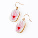 Ceramic Hand & Heart Drop Earrings - Art Department LLC