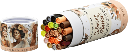 Studio Series Dual - Tip Skin Tone Markers (Set of 24) - Art Department LLC
