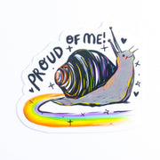 Rainbow Snail Vinyl Sticker - Art Department LLC