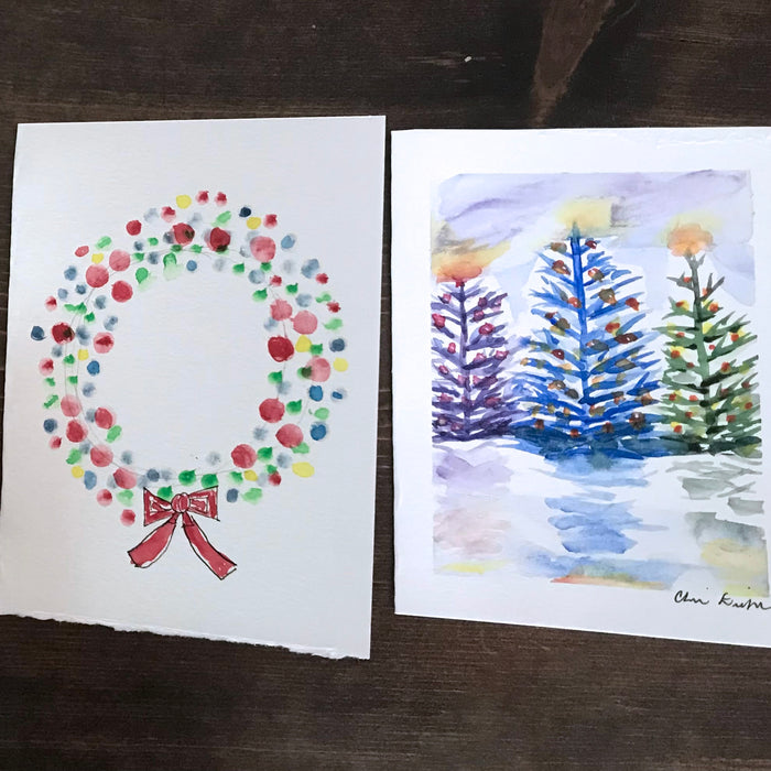 Watercolor Holiday Cards for Beginners with Claire Diehl