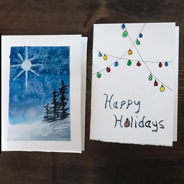 Watercolor Holiday Cards for Beginners with Claire Diehl