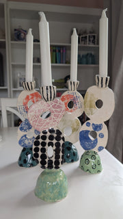 Funky Sculptural Candleholders - Art Department LLC