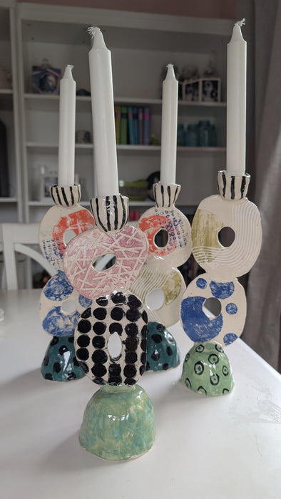Funky Sculptural Candleholders - Art Department LLC