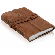 Tuzech Handmade Water Buffalo Leather Journal -  Lined
