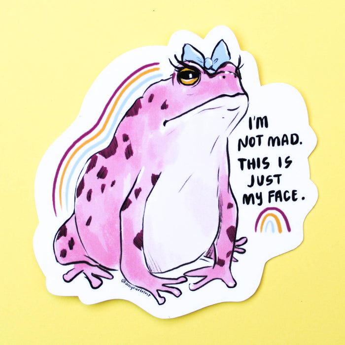 Just My Face Vinyl Sticker
