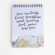 Landscape Watercoloring Book - Outlines with Video Tutorials - Art Department LLC