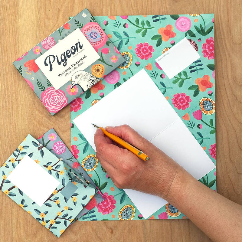 Wildflower Pigeon, Floral Letter Pack - Pack of 6 Letters - Art Department LLC