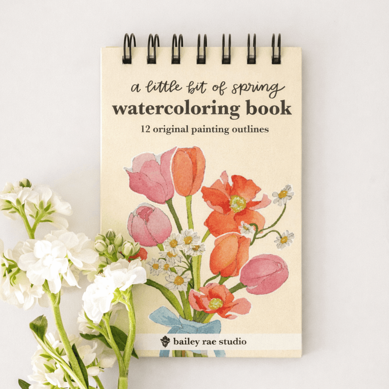 A Little Bit of Spring - Mini Watercoloring Book - Art Department LLC