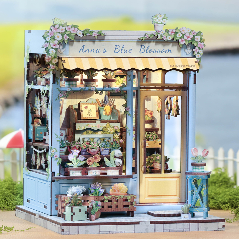 DIY Book Nook Kit: Anna‘s Blue Blossom - Art Department LLC