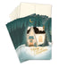 Cozy Christmas House Boxed Holiday Cards - Set of 10 - Art Department LLC