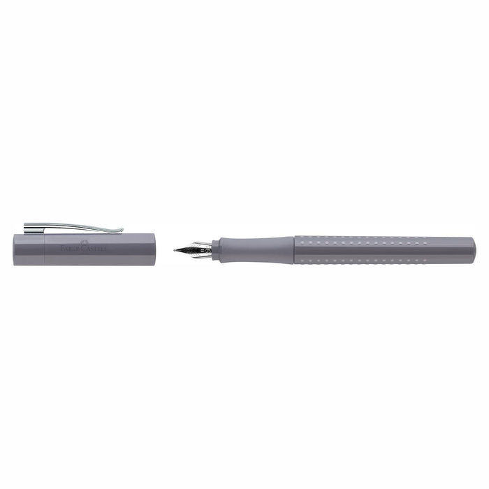 Grip 2010 Gray Fountain Pen with Ink Cartridges and Eraser - Art Department LLC