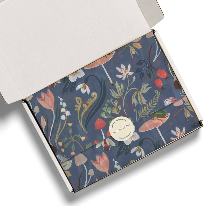 Forest Blue Tissue Paper - Art Department LLC