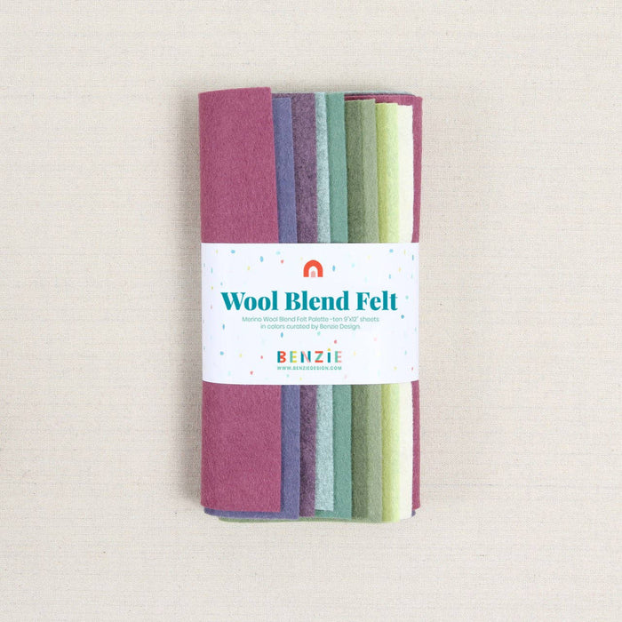 Wool Blend Felt Sheets, Succulents Colorway - Art Department LLC