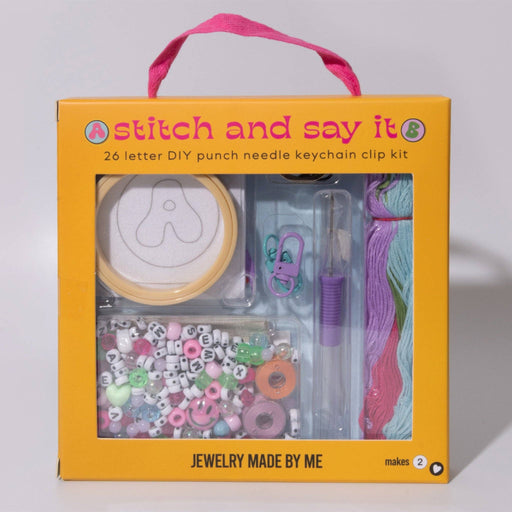 Monogram Punch Needle Keychain Kit - Art Department LLC