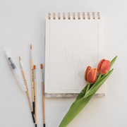 Flowers watercolor workbook - Art Department LLC