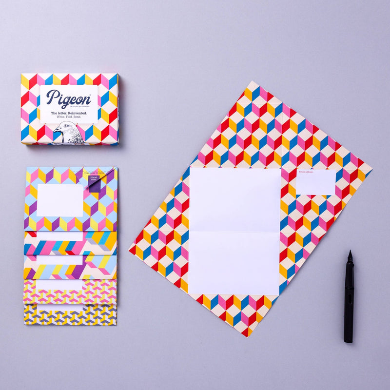 Urban Pigeon, Colorful Folding Letter Pack, Pack of 6 - Art Department LLC