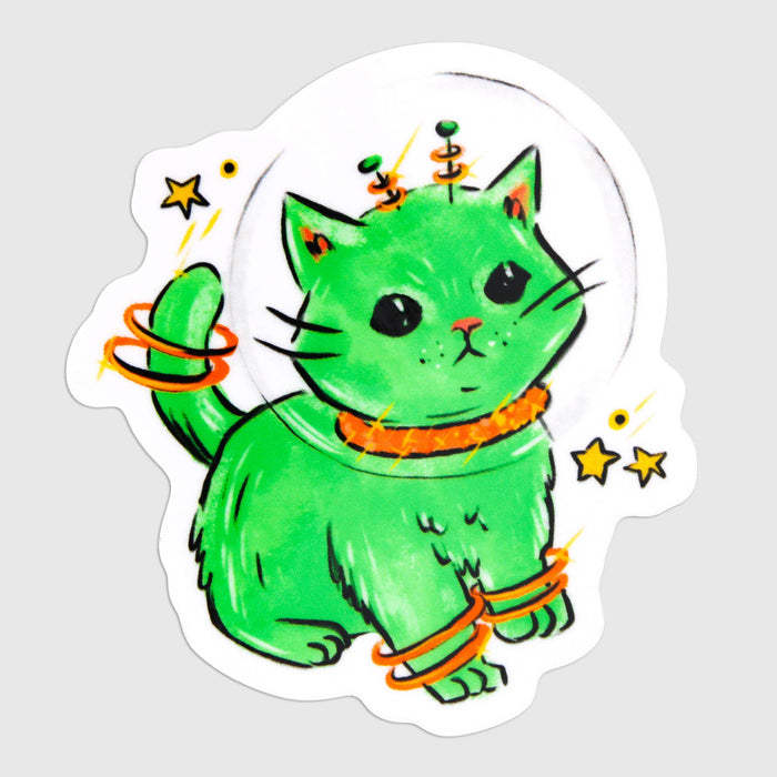Space Kitten Vinyl Sticker