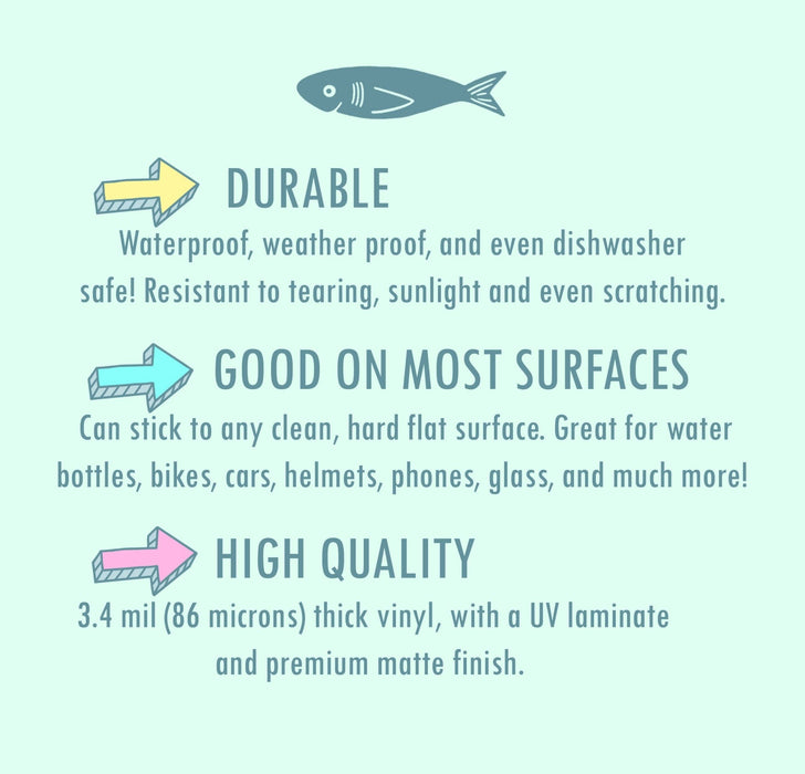 Porcupine Hug Me, Not A Hugger, Prickly Nope Vinyl Sticker - Art Department LLC