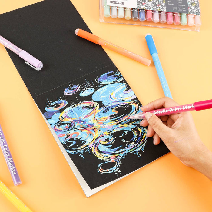 Extra Fine Tip Acrylic Paint Marker Set of 28 - Art Department LLC