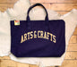 Arts And Crafts Large Zip Tote - Art Department LLC