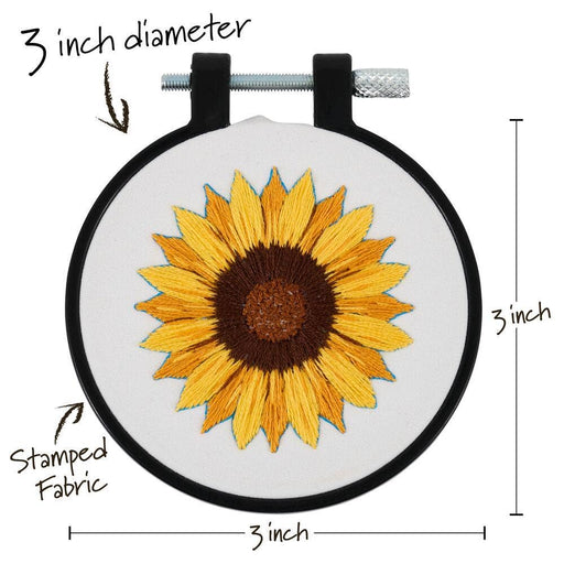 Embroidery Kit - Golden Sunflower - Art Department LLC