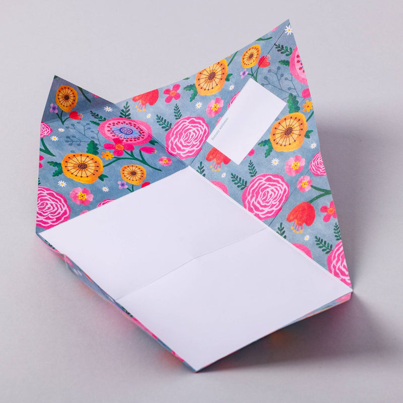 Wildflower Pigeon, Floral Letter Pack - Pack of 6 Letters - Art Department LLC